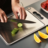 Tábua Inox Dupla Face - Higiene Total e Corte Profissional em Dobro