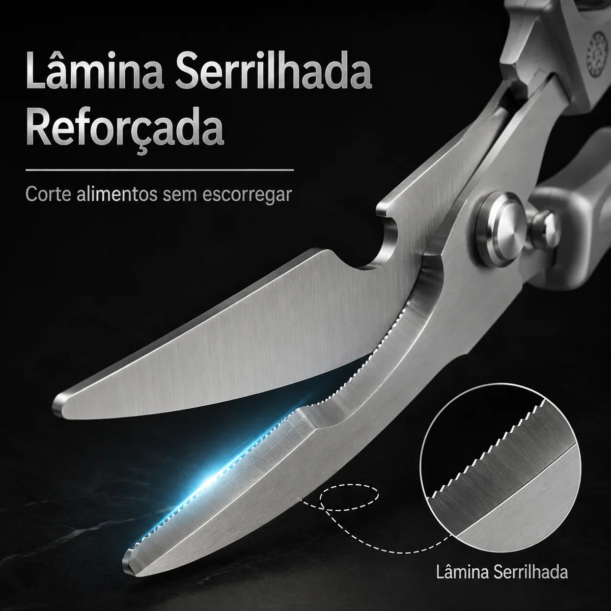 TitaniumCut • Tesoura Multifuncional de Inox Puro