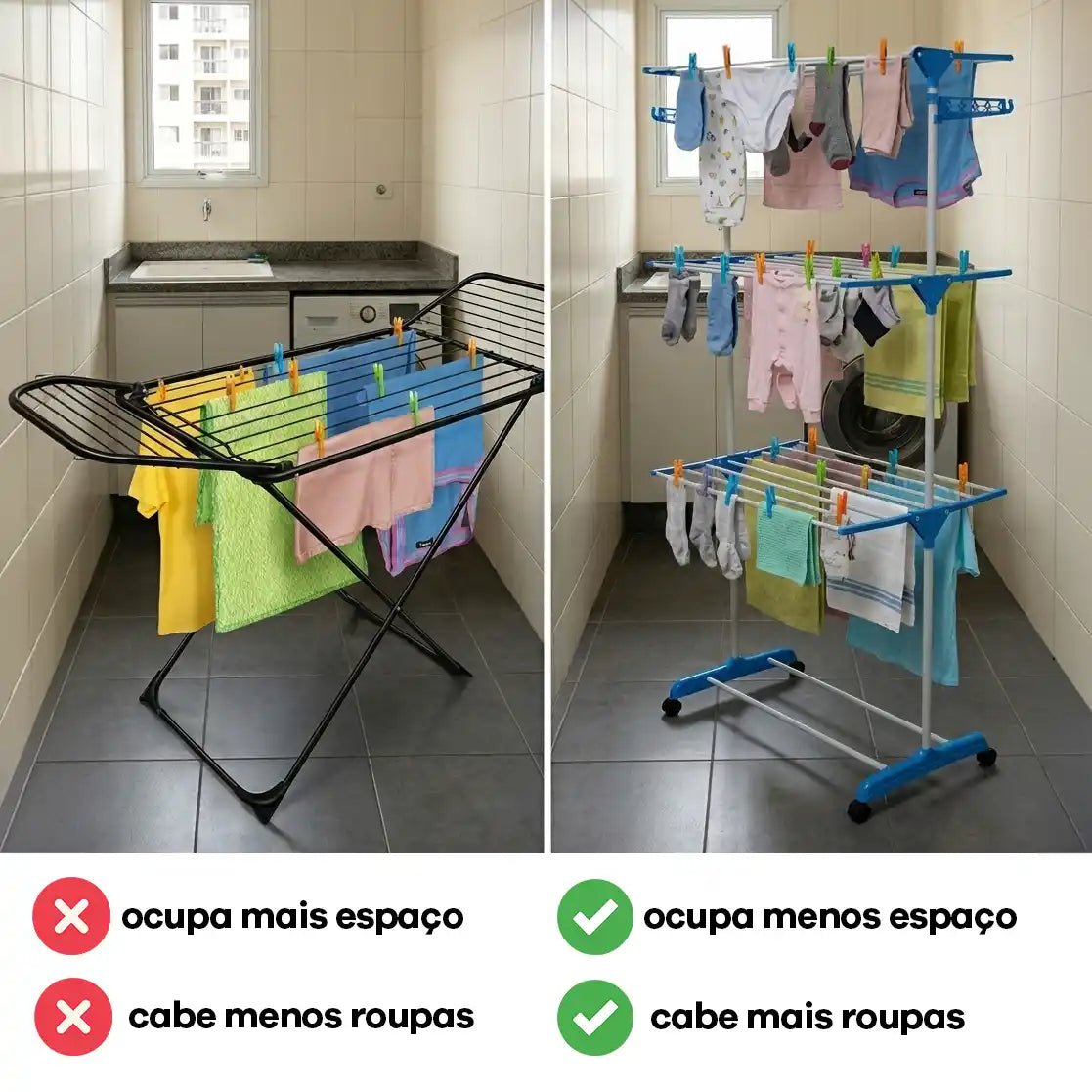 Tower Varal 3 Andares - Oferta Imperdível!