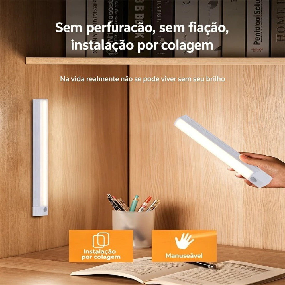 Luminária Inteligente LED com Sensor de Movimento USB Recarregável - Compre 1, Leve 2
