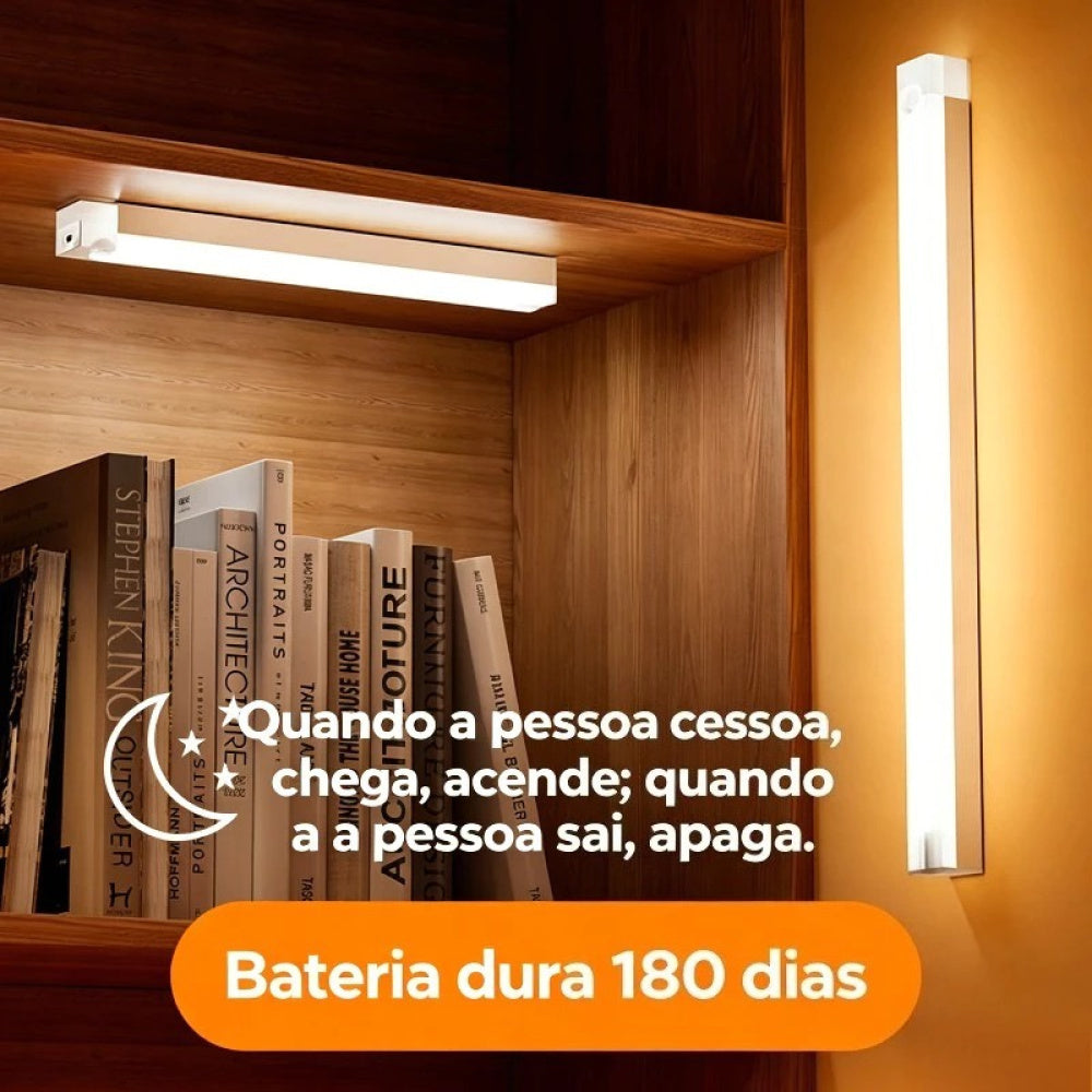 Luminária Inteligente LED com Sensor de Movimento USB Recarregável - Compre 1, Leve 2