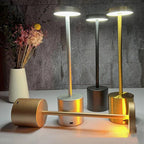 Luminária de Mesa Cristal Touch Recarregável