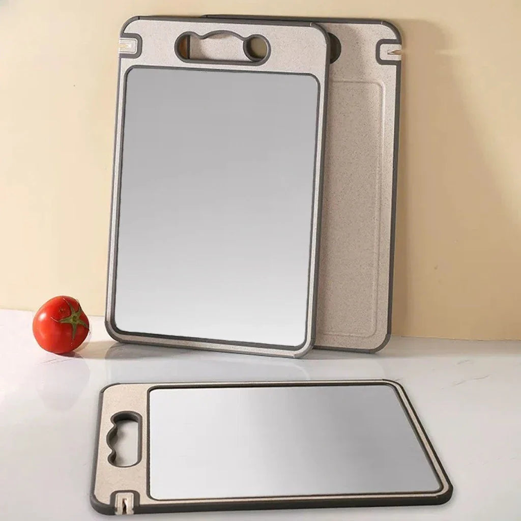 Tábua Inox Dupla Face - Higiene Total e Corte Profissional em Dobro